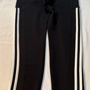 Adidas Black Tights with White Accents